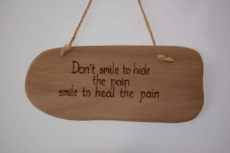 Smile to Heal the Pain String Hanging